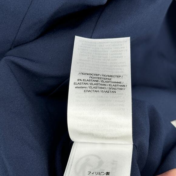 Lauren Ralph Lauren Women's Pinstriped Stretch Wool Blazer SZ 12 Career Navy NEW - Picture 12 of 13